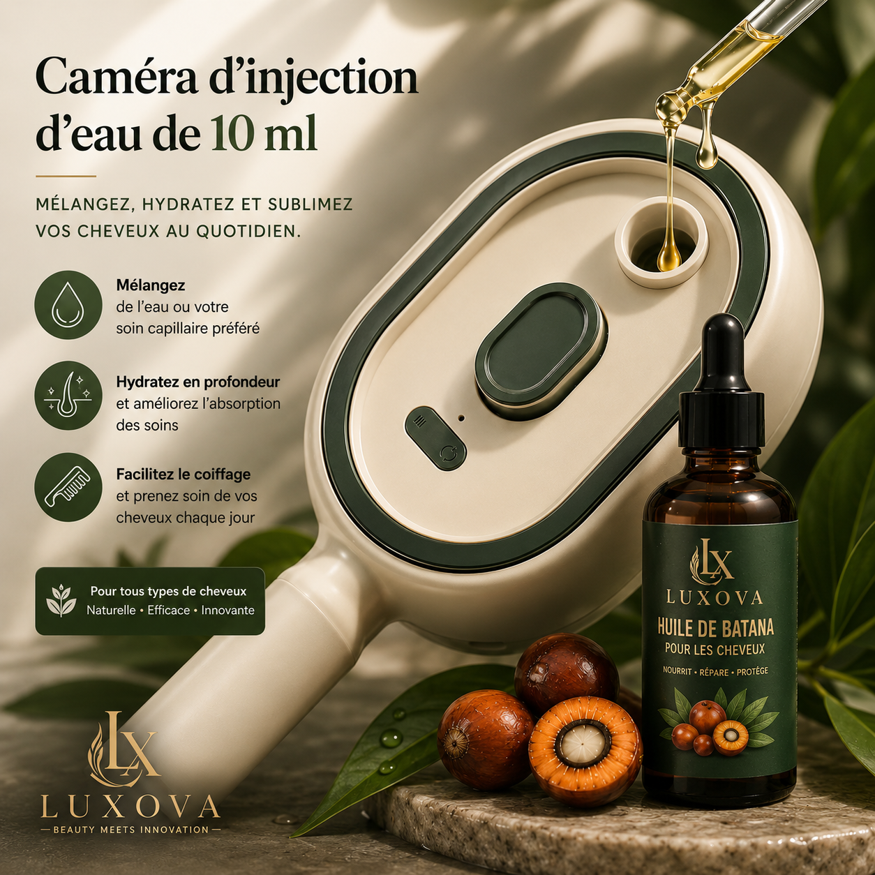Brosse Spray Massante Électrique